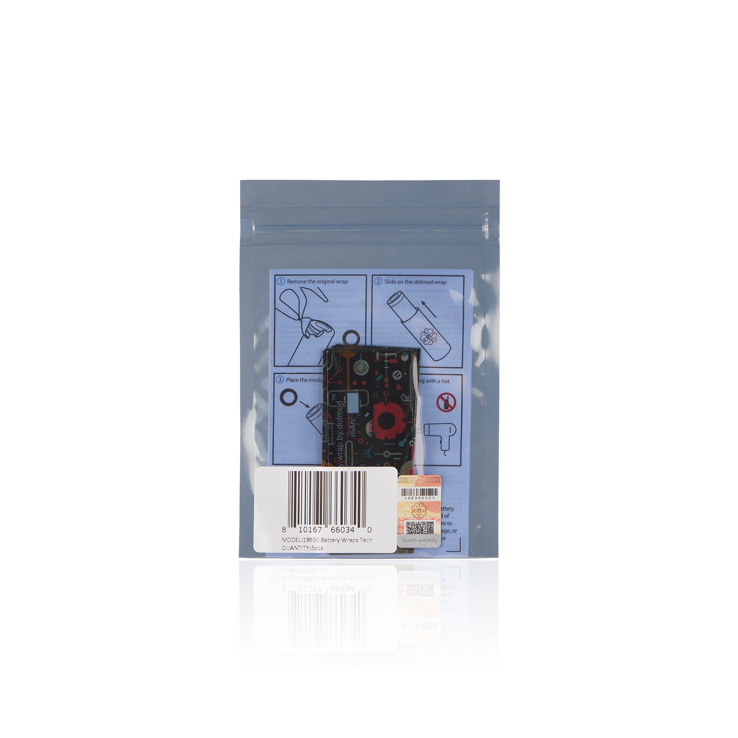 Wraps de batteries 18650